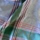 Vintage tablecloth, blue with stripes