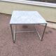 White marble and chrome coffee table, 1970