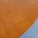 Vintage oval dining table Baumann from the 60s and 70s in teak with extension.