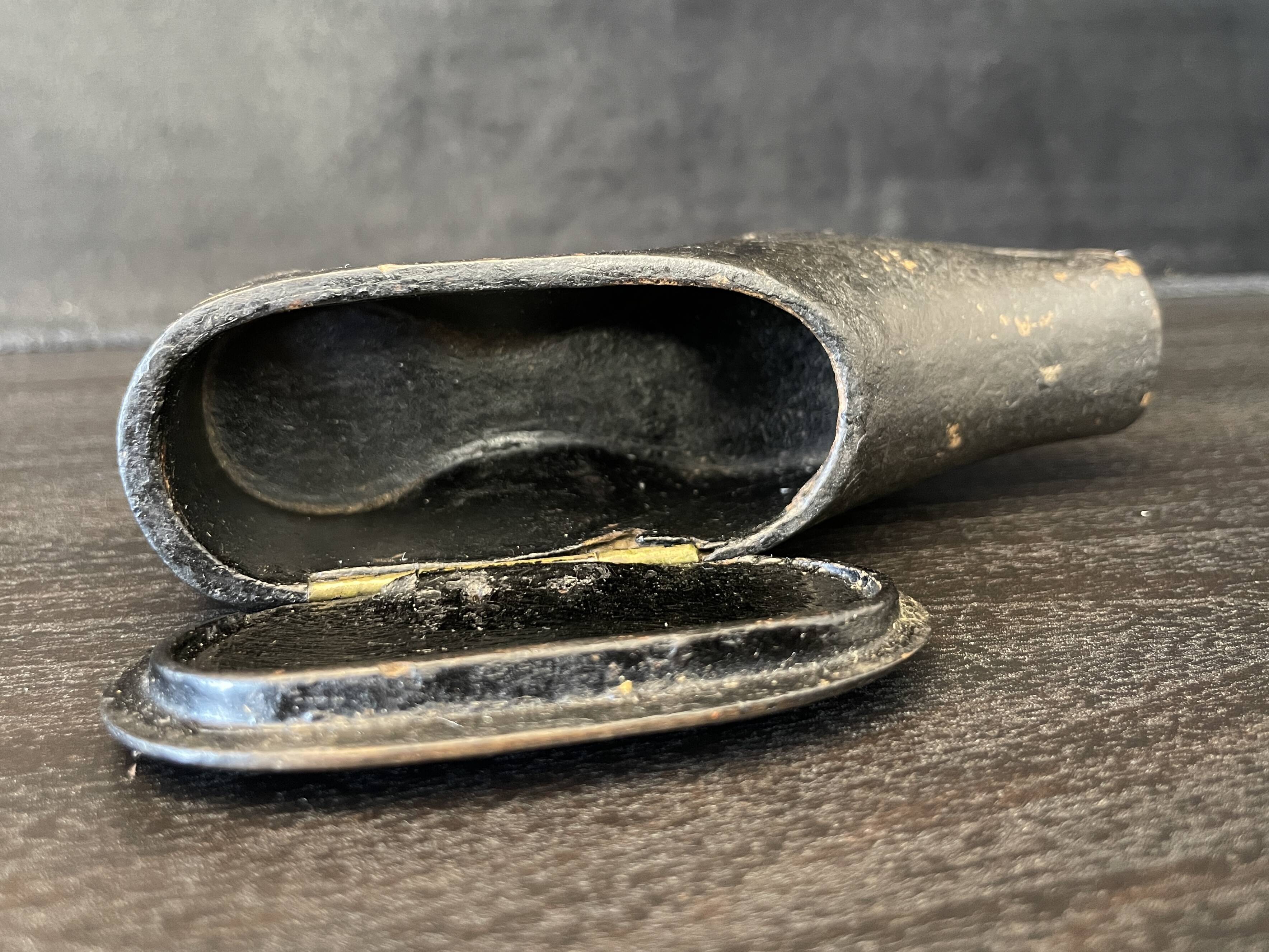 Victorian miniature shoe snuff box, 19th century, (1850, England)