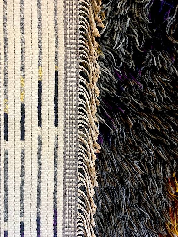 Swedish wool rug from the 60s