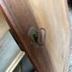Secretary in walnut, late 19th century to early 20th century.
