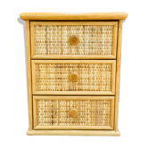 Table de chevet en rotin