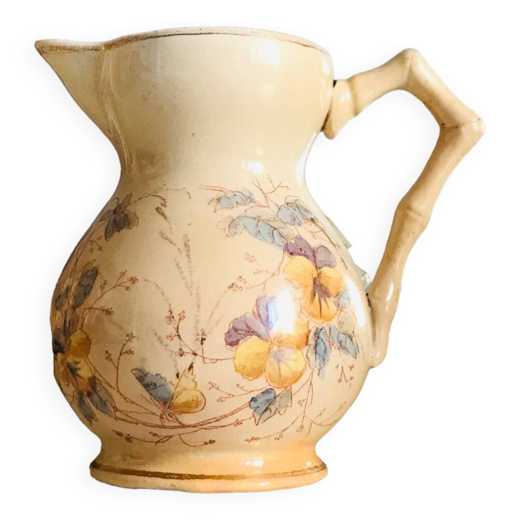 Creil and Mantereau flower pitcher