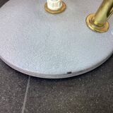 Grey cocotte lamp with gold hose, 1950s