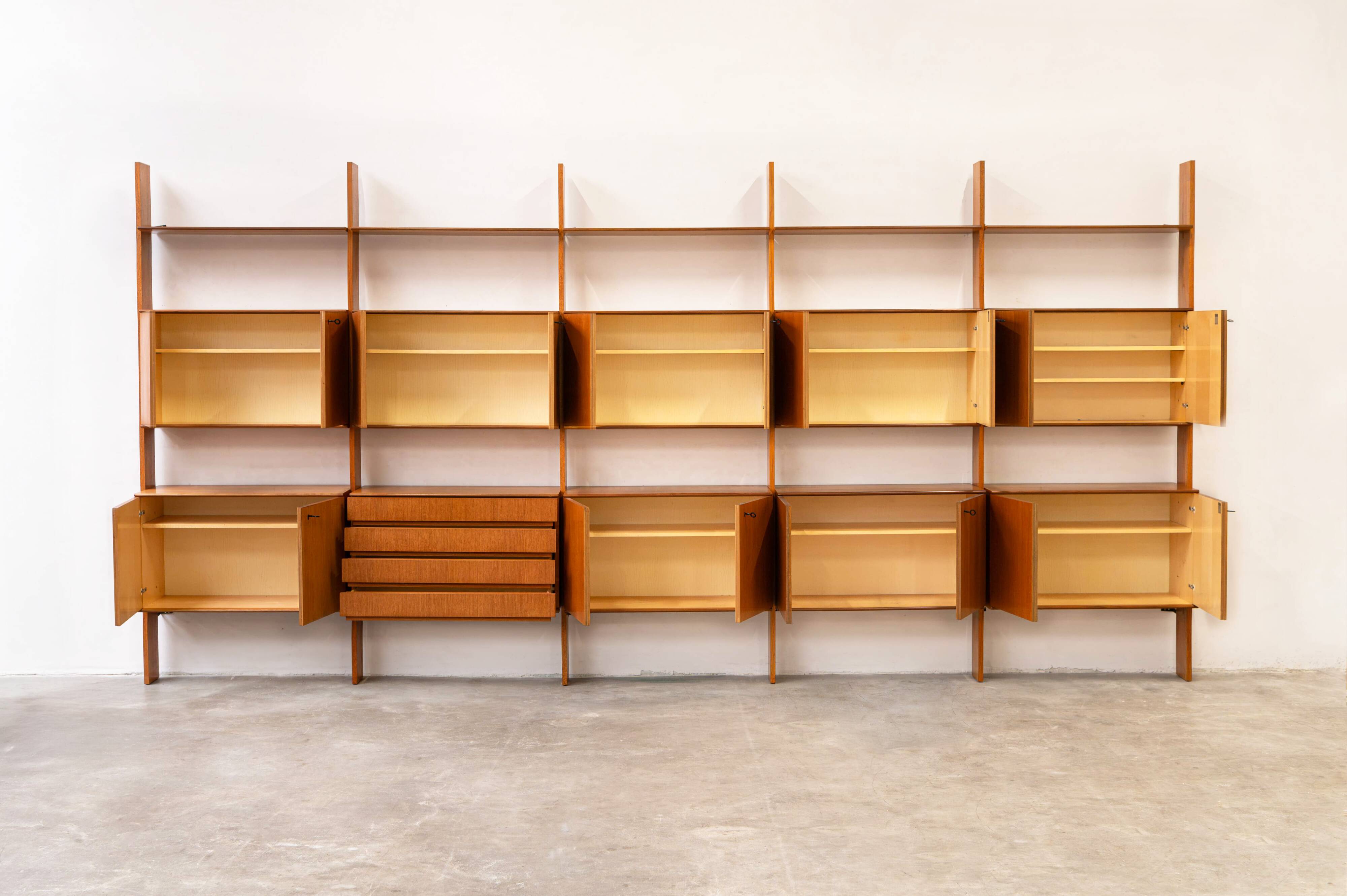 Modular Wall Unit by Peter Petrides for Interna Wandmöbelw