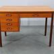 Mid-century Danish freestanding teak writing desk