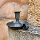 Pewter candlestick