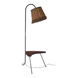 50s tripod floor lamp with shelf