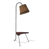 Lampadaire tripode années 50 avec tablette