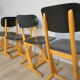 Set of 5 adult Casala chairs 60s