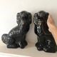 Paire de chiens en céramique dit strafforshire dogs