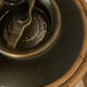 Cendrier sur pied en rotin vintage