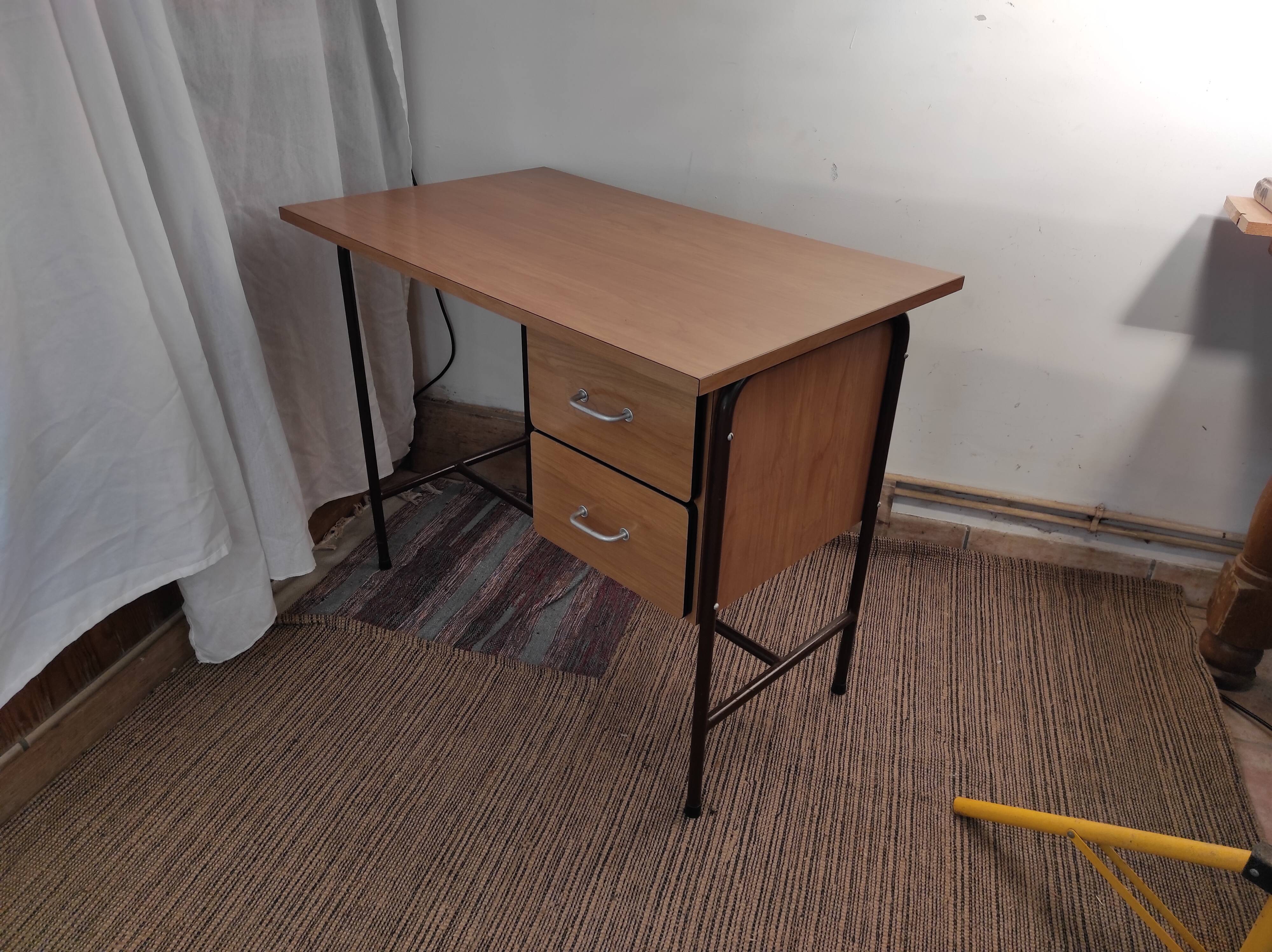 Formica 1960 desk with two drawers