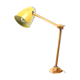 Yellow metal desk lamp 1960
