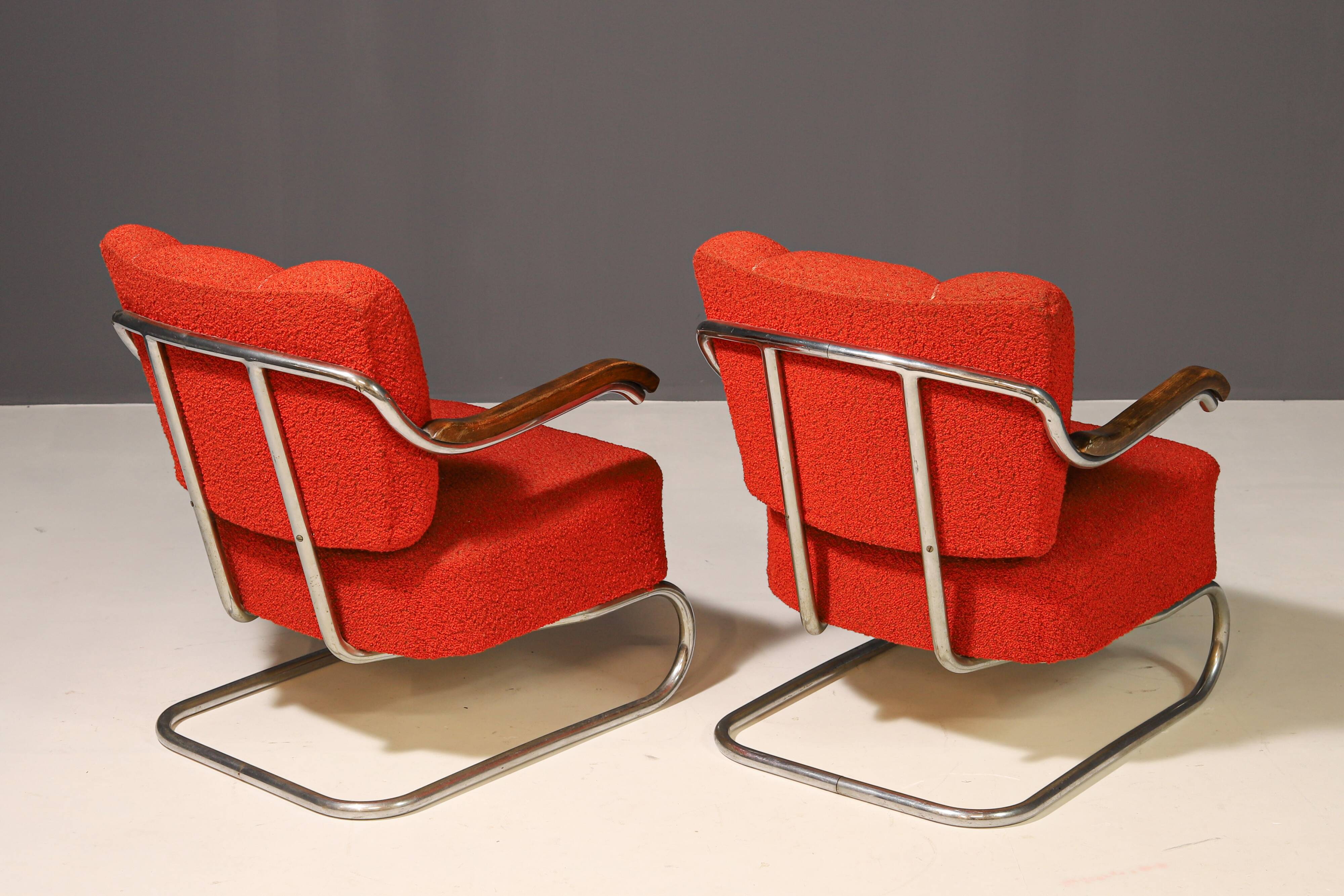 Pair of Bauhaus cantilever armchairs | Thonet, 1930s