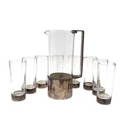 Hollywood Regency silverplate cocktail set, Italy 1970s