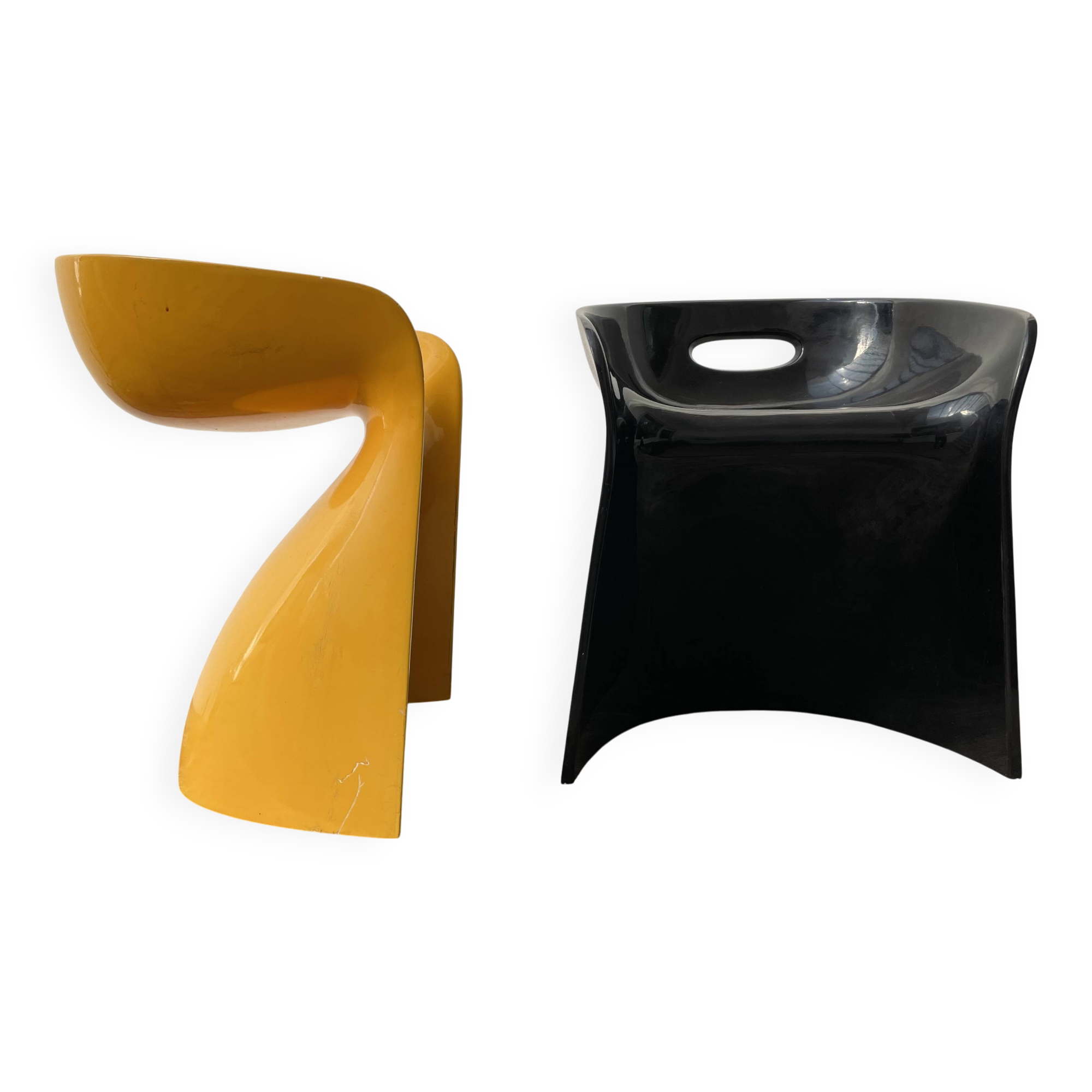 Paire de chaises « Bowl-chairs » design