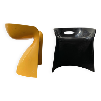 Paire de chaises « Bowl-chairs » design