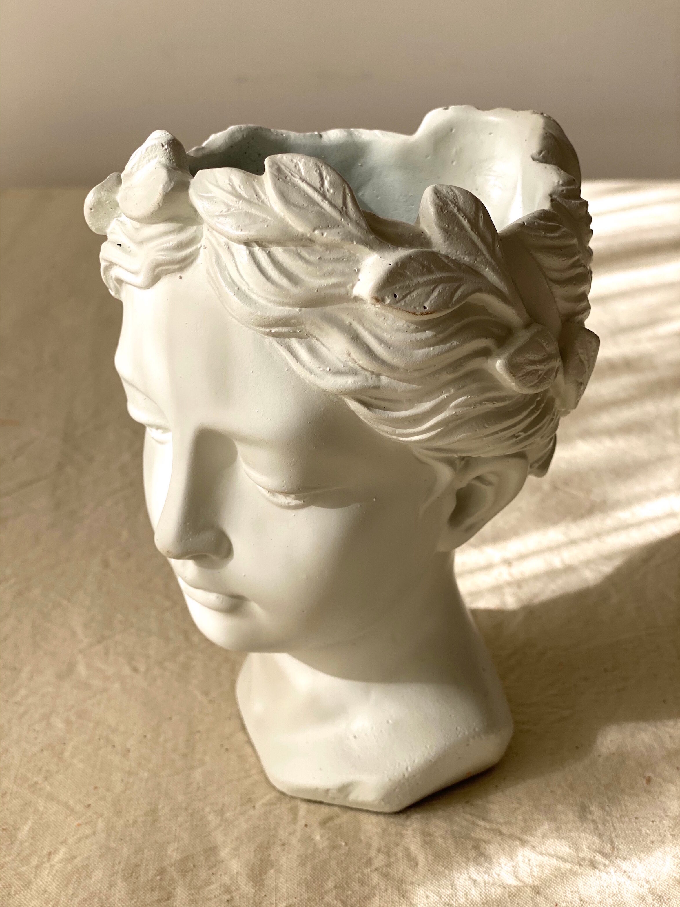 Buste cache-pot artemis blanc, taille s