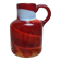 Vase / jug in blown red glass – Murano style – vintage piece from the 1970s