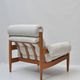 Scandinavian Lounge Armchair by Eric Merthen, 1960s – Reupholstered in Whit