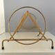 Gold vinyl record holder