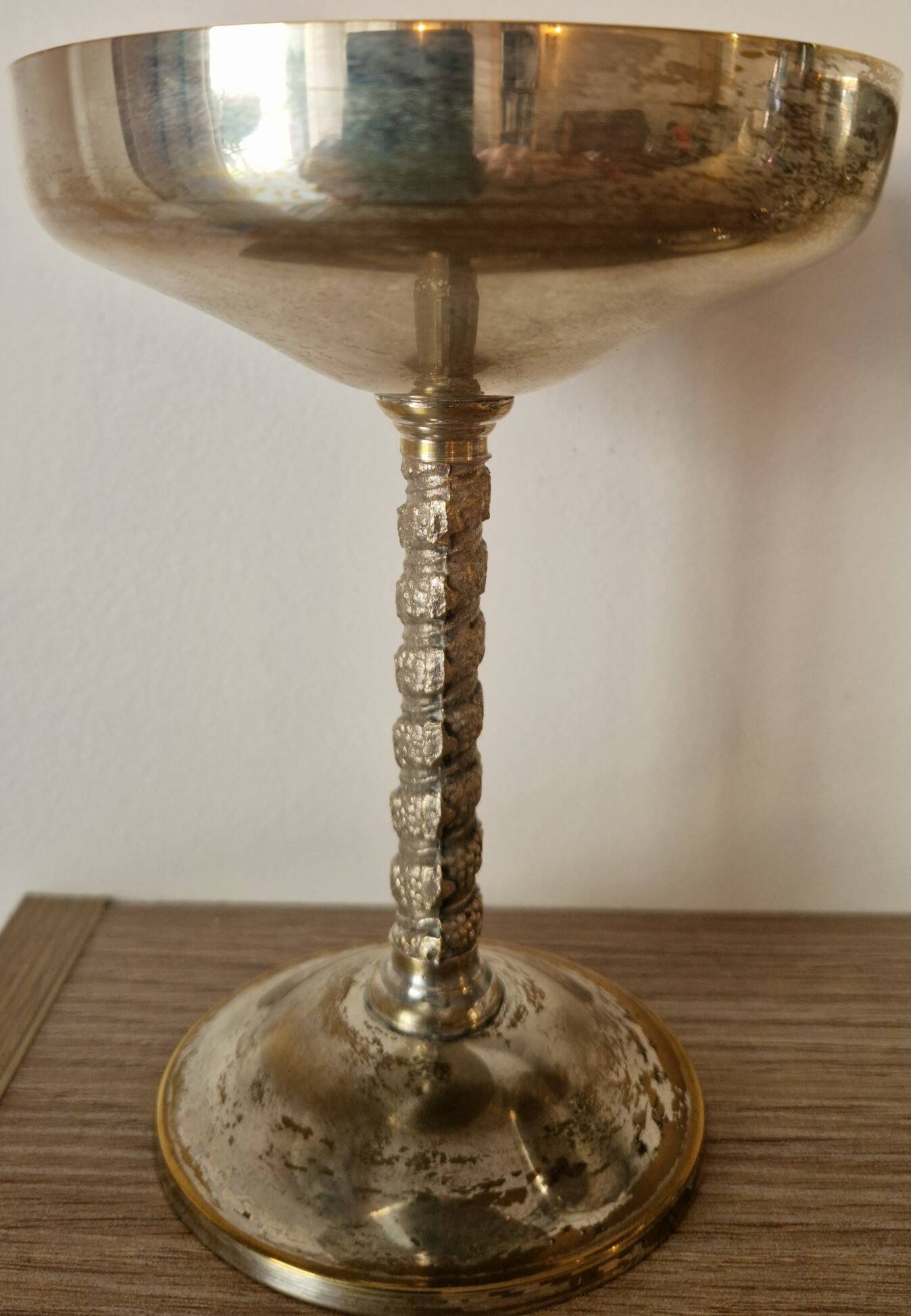 Set of 4 vintage silver dessert bowls – Made in Spain – 1960s