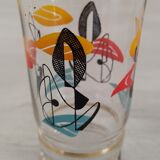 Vintage orangeade glass service