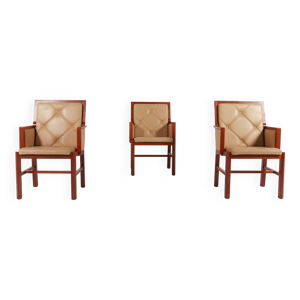 Ensemble de 3 fauteuils - 1980