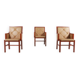 Set of 3 Bernt Andersson armchairs from Skandi-Form, 1980’s Sweden