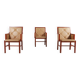 Ensemble de 3 fauteuils Bernt Andersson de Skandi-Form, Suède 1980