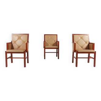 Set of 3 Bernt Andersson armchairs from Skandi-Form, 1980’s Sweden