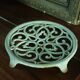 Round cast iron underside