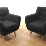 Paire de fauteuils design