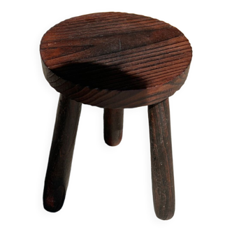 Tabouret tripode Brutaliste