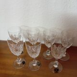 7 Saint Louis Crystal glasses