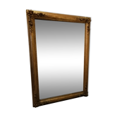 Large mirror period restoration in gilded wood