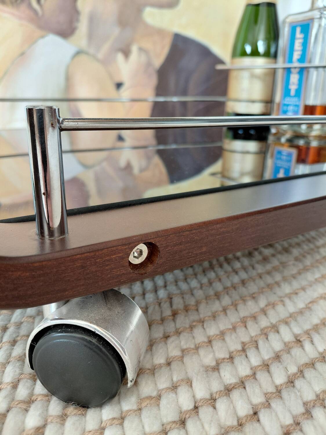 "Z-Shape" vintage 70s dessert table, Italian design: a real favourite.