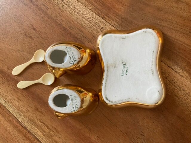 Limoges porcelain pepper shaker set