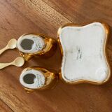 Ensemble salière poivrière porcelaine de Limoges