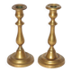 Pair of brass candlesticks
