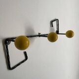 Twisted metal coat hook