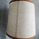 Wooden foot lamp with conical shade