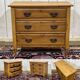 Commode anglaise en noyer du début XXème
