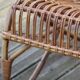 Vintage rattan bench