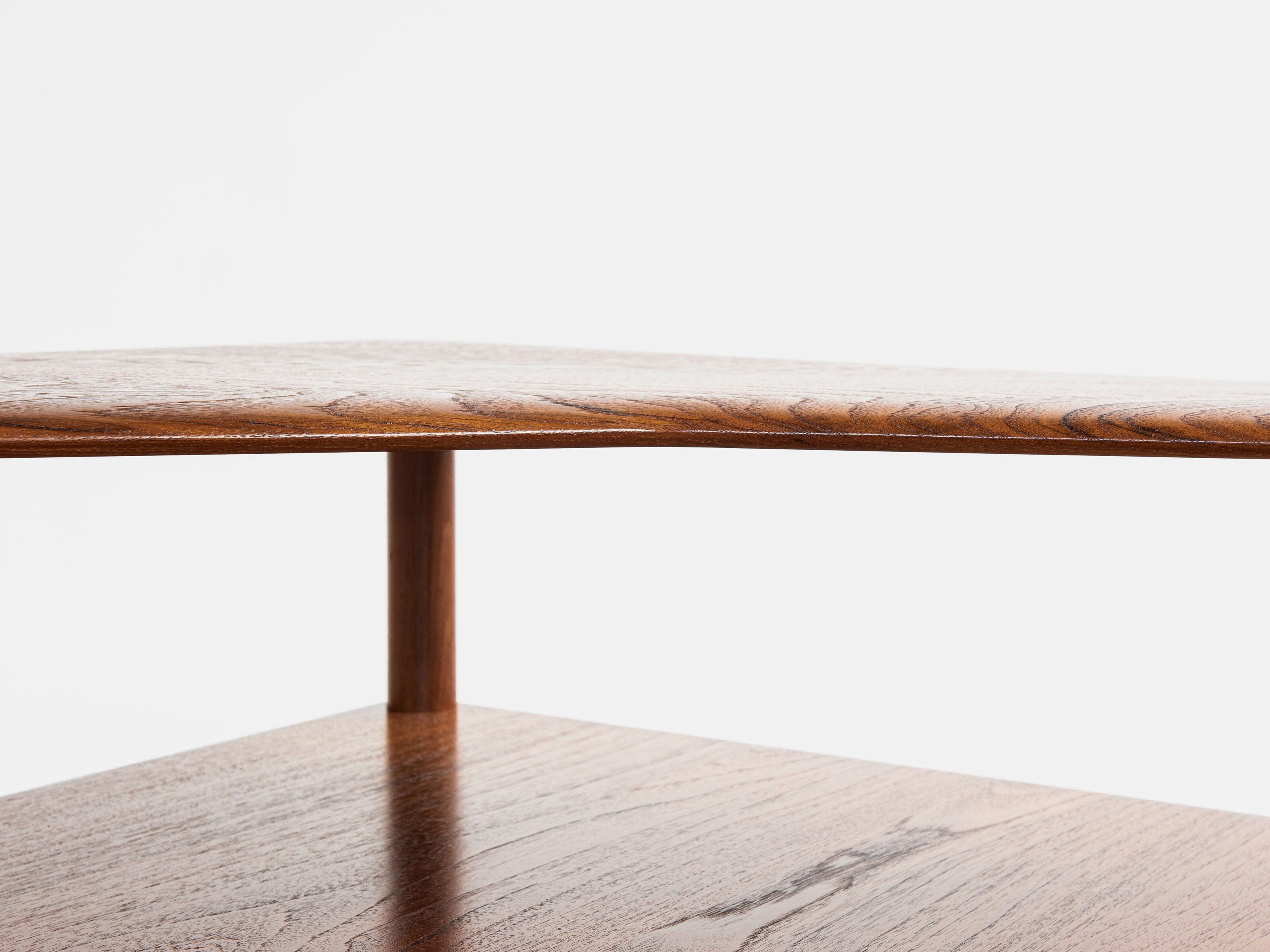 Midcentury corner table in teak by Hvidt & Mølgaard for Cado 1960