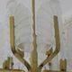 Carl Fagerlund brass and glass acanthus leaf chandelier, Sweden 1960s