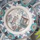 12 plates with large dish, Boch Frères Canton