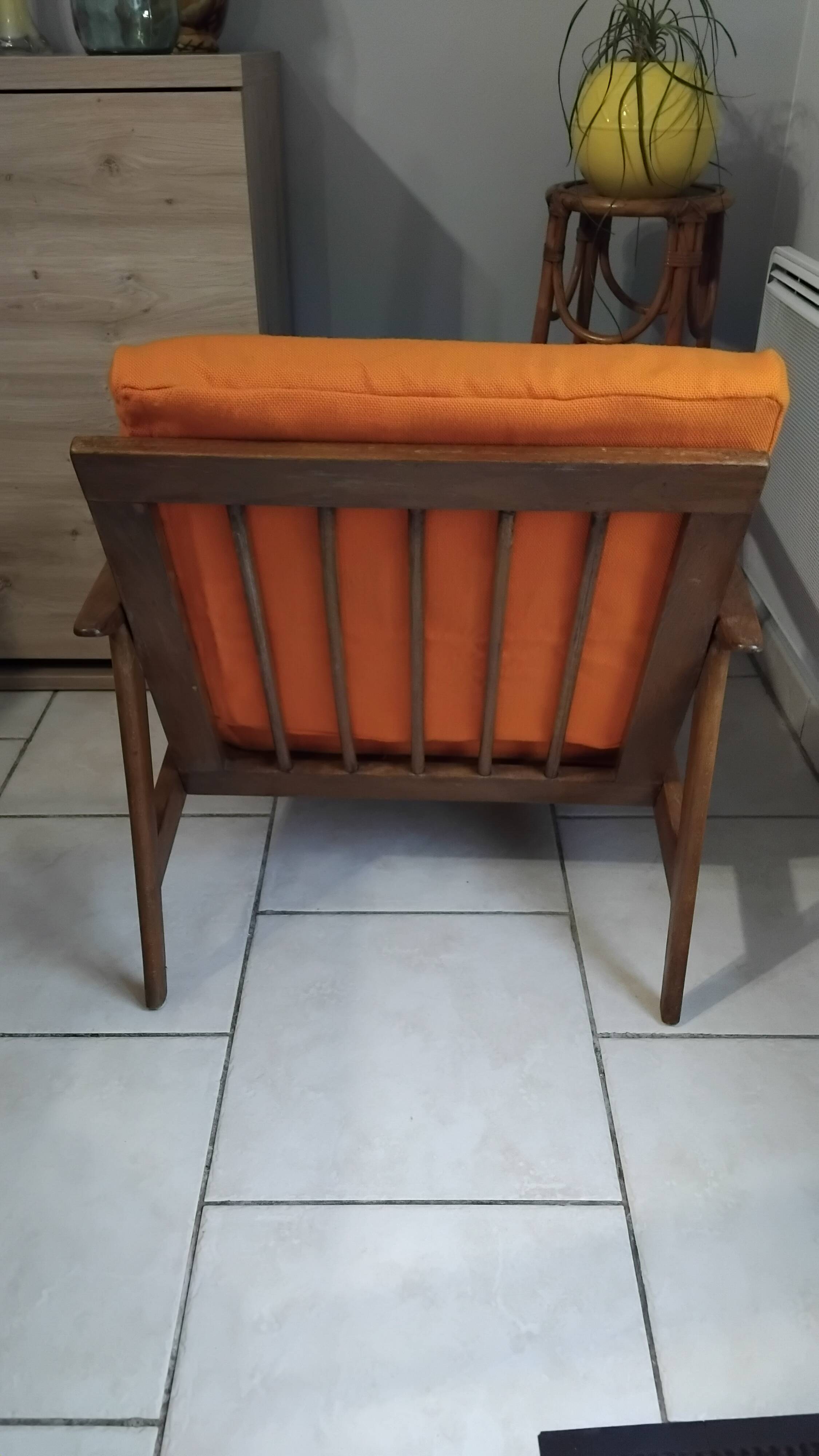 Fauteuil scandinave année 60 vintage danois